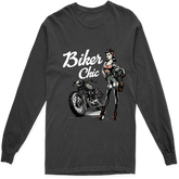 BIKER CHIC LONG SLEEVE T SHIRT