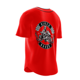 Biker Babes Sports Short Sleeve Baseball Shirt