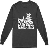 REAL GIRLS RIDE DIRT BIKES LONG SLEEVE T SHIRT