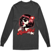 RETRO GIRL LONG SLEEVE T SHIRT