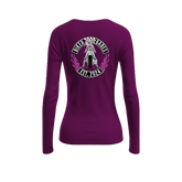 Biker Babes Purple Collection Long sleeve Raglan T Shirt