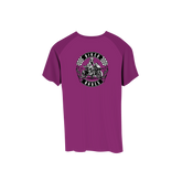 Biker Babes Sports Purple Collection Short Sleeve Raglan T Shirt
