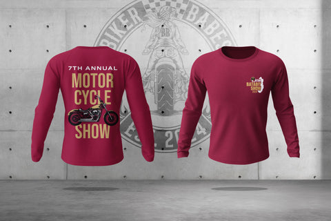 2026 Batabit Motorcycle Show Long Sleeve cotton T shirt
