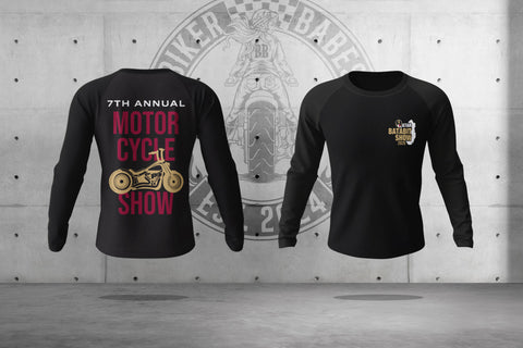 2026 Batabit Motorcycle Show Long Sleeve cotton T shirt