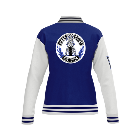 Biker Babes Original Blue Collection Custom Made Ladies Baseball Jacket