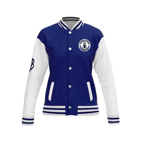 Biker Babes Original Blue Collection Custom Made Ladies Baseball Jacket