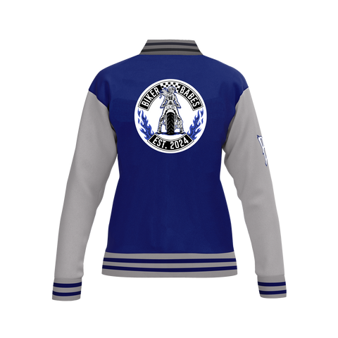 Biker Babes Original Blue Collection Custom Made Ladies Baseball Jacket