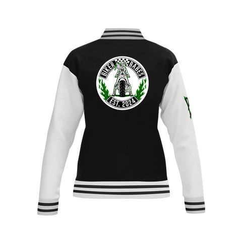 Biker Babes Original Green Collection Custom Made Ladies Baseball Jacket