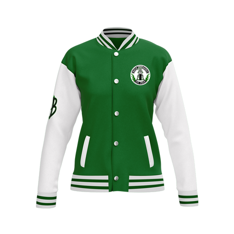 Biker Babes Original Green Collection Custom Made Ladies Baseball Jacket