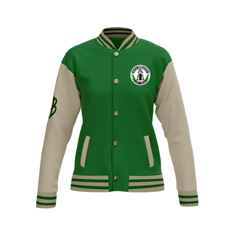 Biker Babes Original Green Collection Custom Made Ladies Baseball Jacket