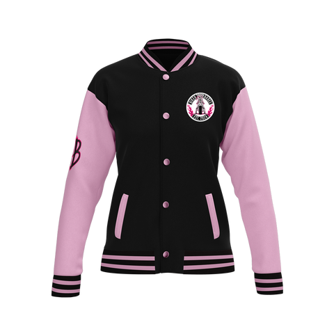 Biker Babes Pink Collection Custom Made Ladies Baseball Jacket