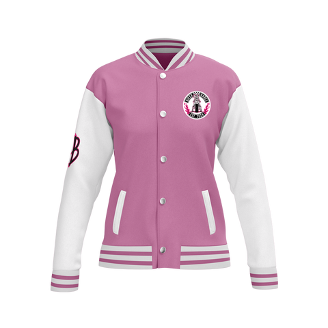 Biker Babes Pink Collection Custom Made Ladies Baseball Jacket