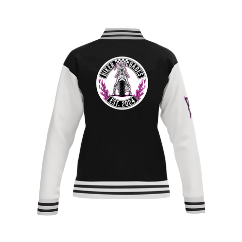 Biker Babes Original Purple Collection Custom Made Ladies Baseball Jacket