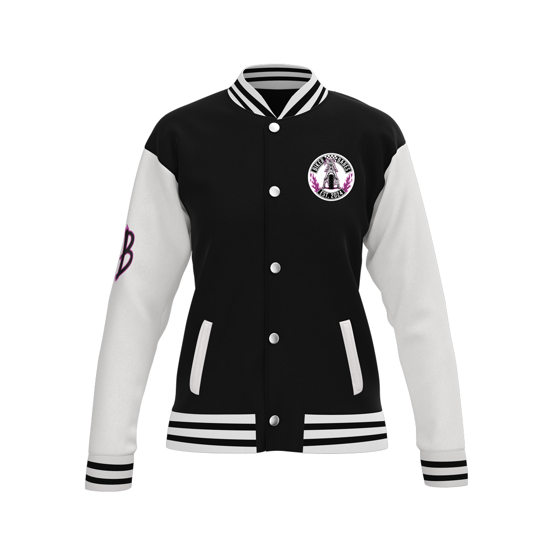 Biker Babes Original Purple Collection Custom Made Ladies Baseball Jacket