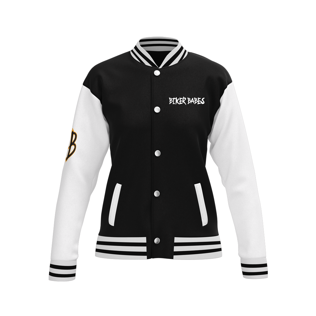 Biker Babes Original Collection Custom Made Ladies Baseball Jacket
