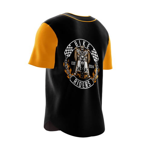 Bike Riders Baseball Shirt Short Sleeve