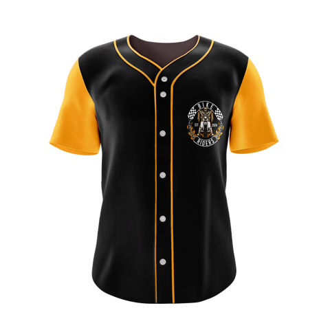 Bike Riders Baseball Shirt Short Sleeve
