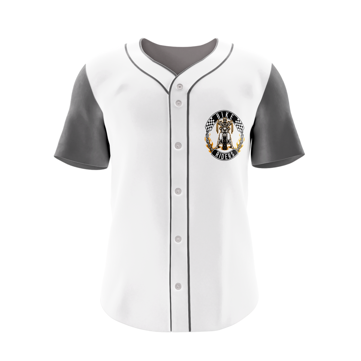 Bike Riders Baseball Shirt Short Sleeve