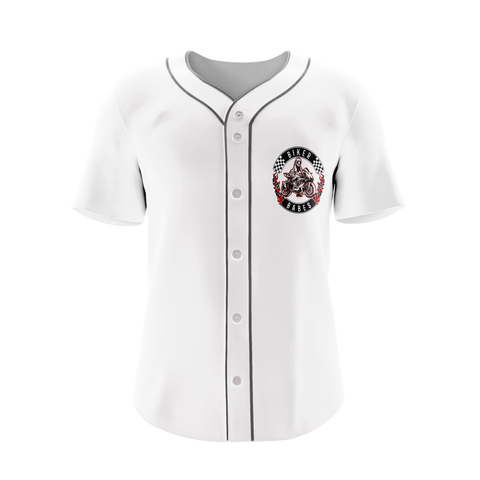 Biker Babes Sports Short Sleeve Baseball Shirt