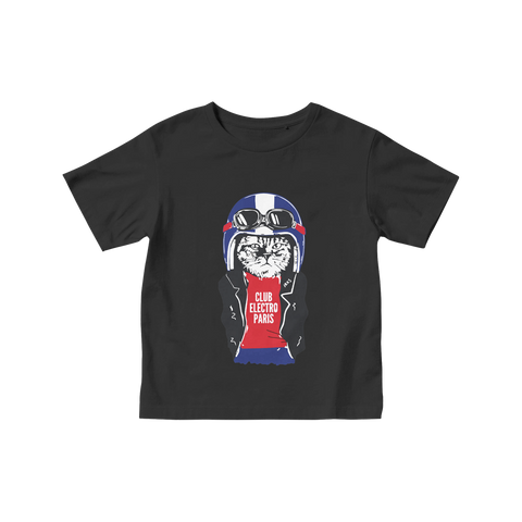 Biker Cat Children's Short Sleeve T shirt