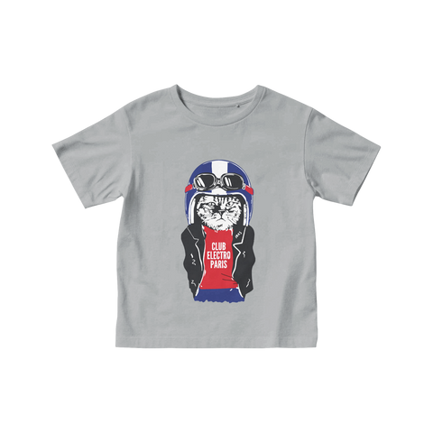 Biker Cat Children's Short Sleeve T shirt