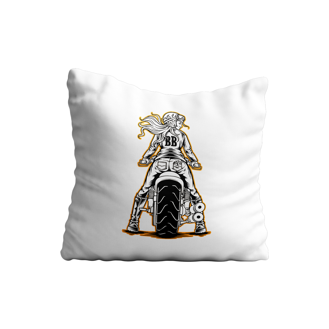 Biker Babes Rider Cushion