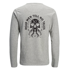 White long sleeve T-shirt with 'Dead Men Tell No Tales' Design