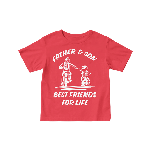 Father & Son Best friends for life' Children's Short Sleeve T shirt