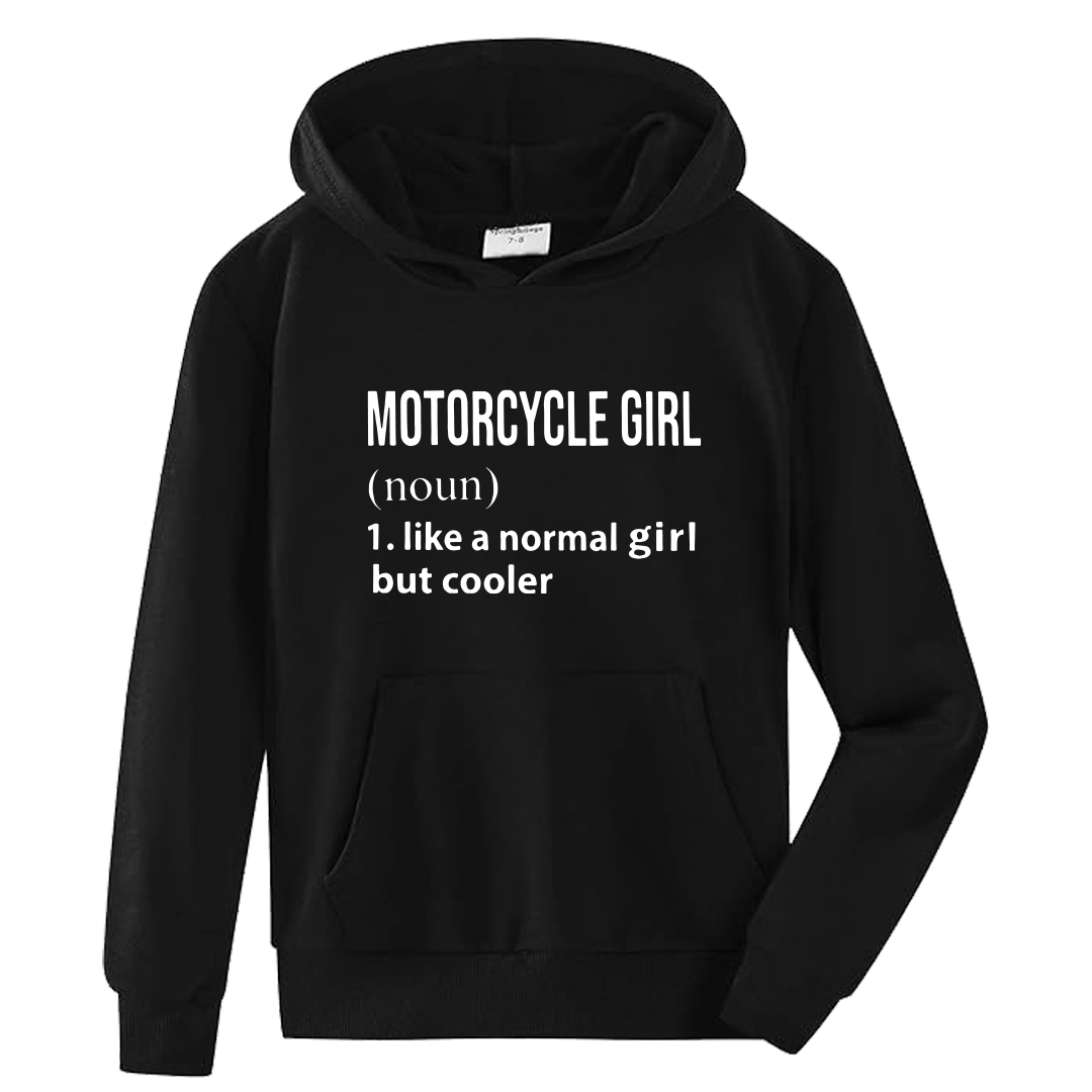 Motorcycle Girl Hoodie