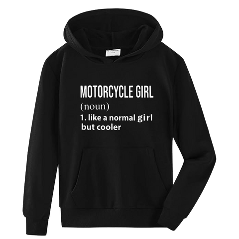 Motorcycle Girl Hoodie