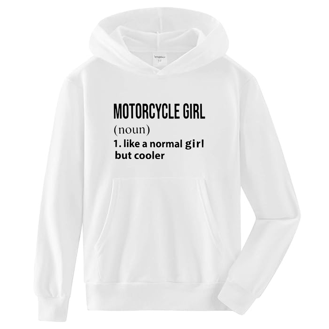 Motorcycle Girl Hoodie