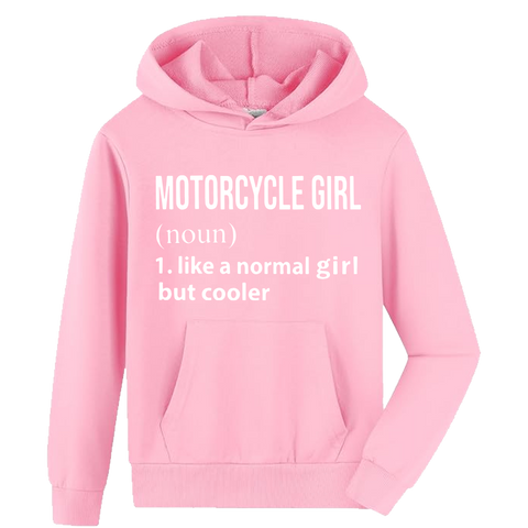 Motorcycle Girl Hoodie
