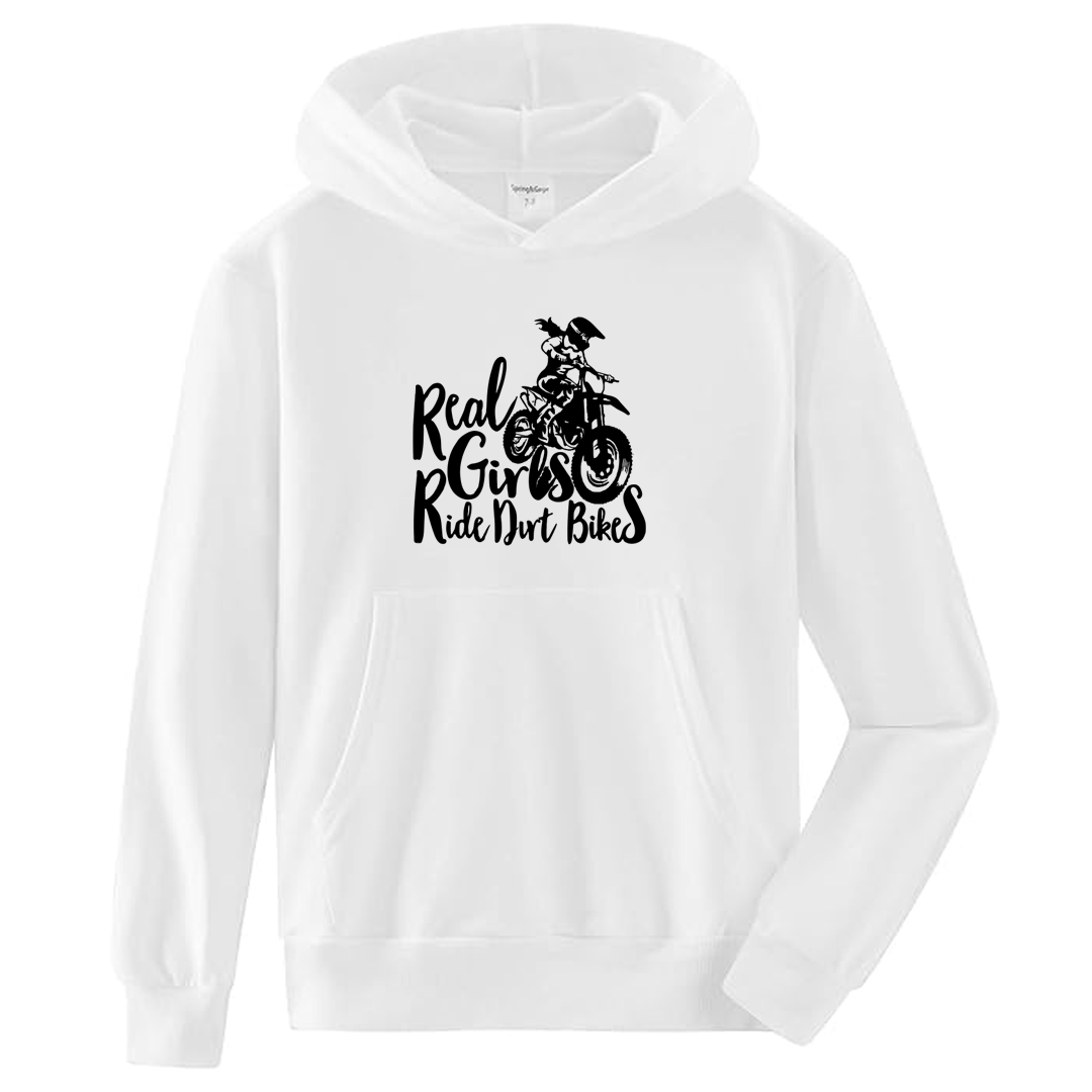 REAL GIRLS RIDE DIRT BIKES HOODIE