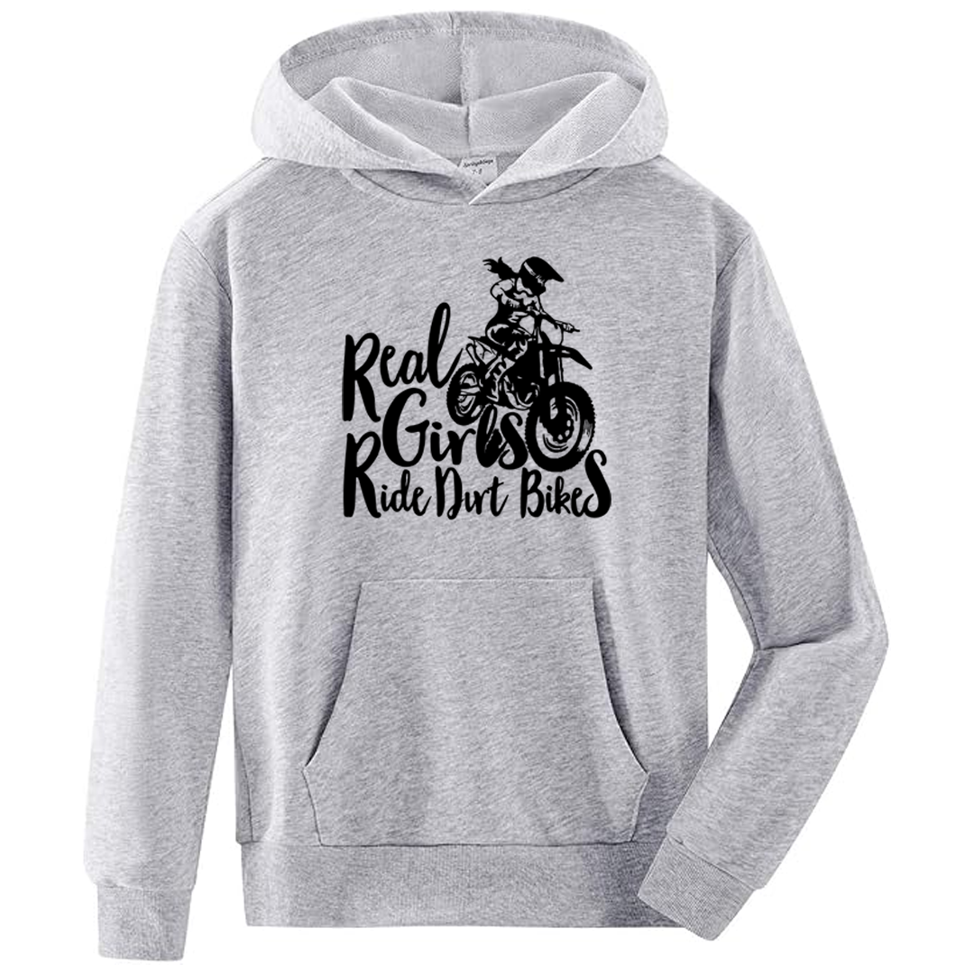 REAL GIRLS RIDE DIRT BIKES HOODIE