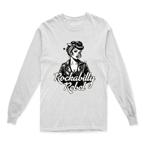 ROCKABILLY REBEL LONG SLEEVE T SHIRT