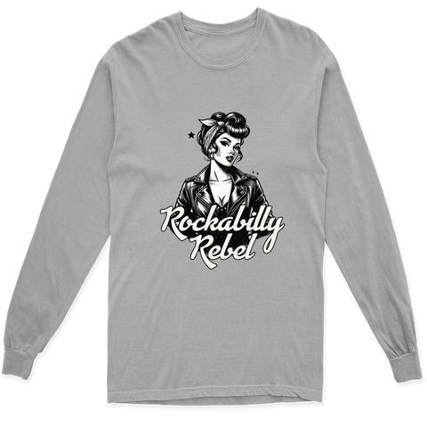 ROCKABILLY REBEL LONG SLEEVE T SHIRT