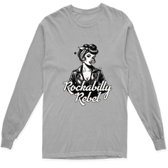 ROCKABILLY REBEL LONG SLEEVE T SHIRT