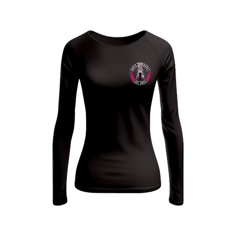 Biker Babes Hot Pink Collection Long sleeve Raglan T Shirt