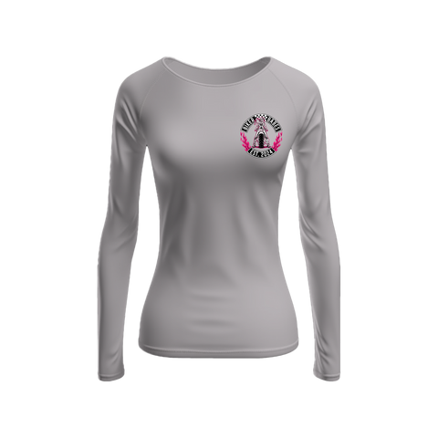 Biker Babes Hot Pink Collection Long sleeve Raglan T Shirt