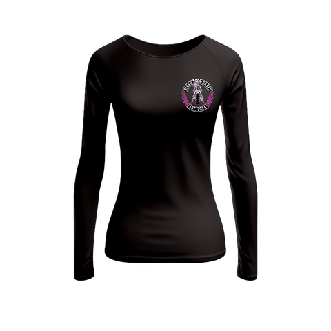 Biker Babes Purple Collection Long sleeve Raglan T Shirt