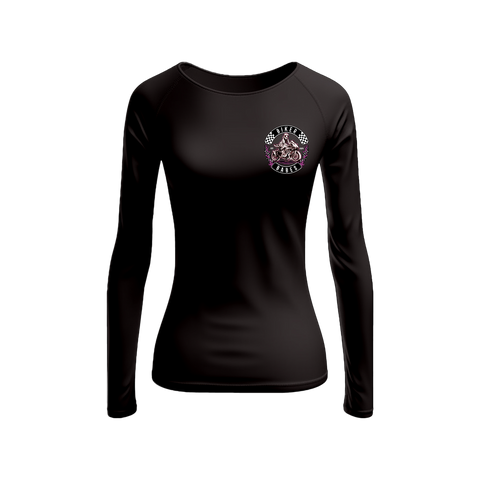 Biker Babes Sports Purple Collection Long sleeve Raglan T Shirt
