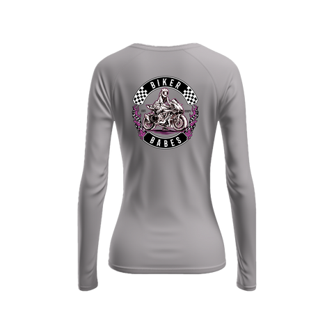 Biker Babes Sports Purple Collection Long sleeve Raglan T Shirt