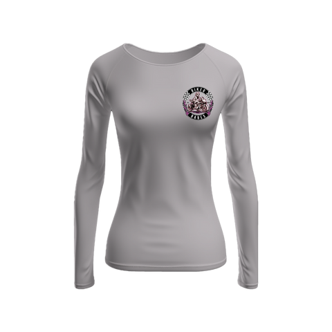 Biker Babes Sports Purple Collection Long sleeve Raglan T Shirt
