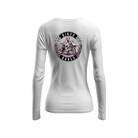 Biker Babes Sports Purple Collection Long sleeve Raglan T Shirt