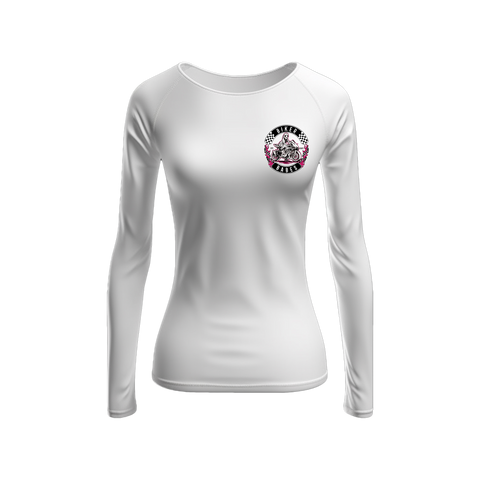 Biker Babes Sports Hot Pink Collection Long sleeve Raglan T Shirt