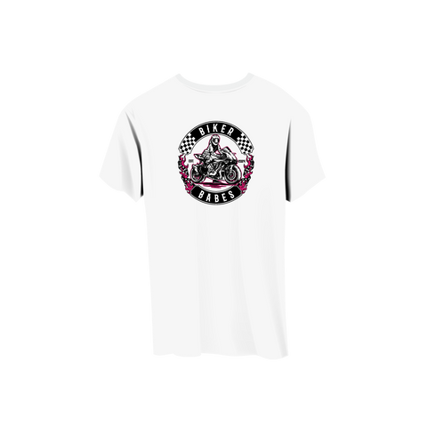Biker Babes Sports Hot Pink Collection Short Sleeve Raglan T Shirt