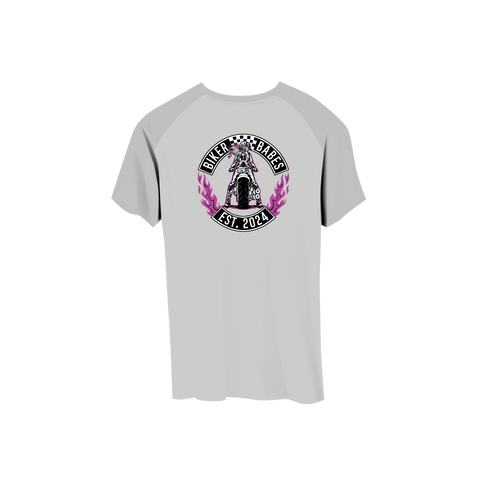 Biker Babes Purple Collection Short Sleeve Raglan T Shirt