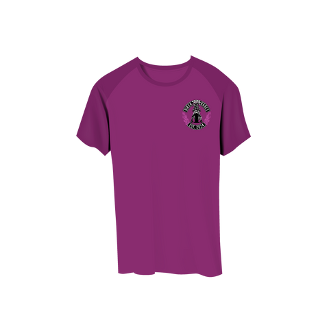 Biker Babes Purple Collection Short Sleeve Raglan T Shirt
