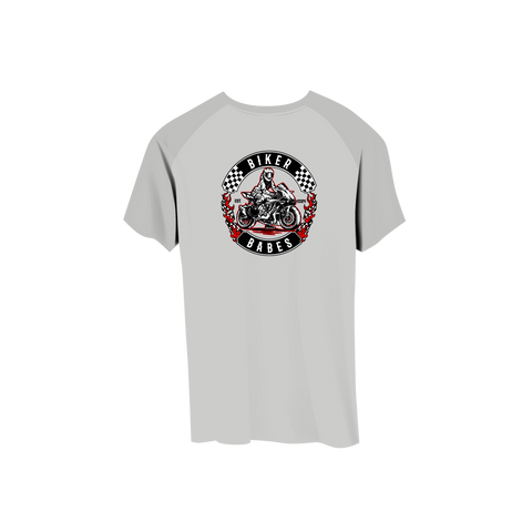 Biker Babes Sports Red collection Short Sleeve Raglan T Shirt