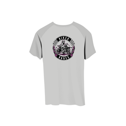 Biker Babes Sports Purple Collection Short Sleeve Raglan T Shirt